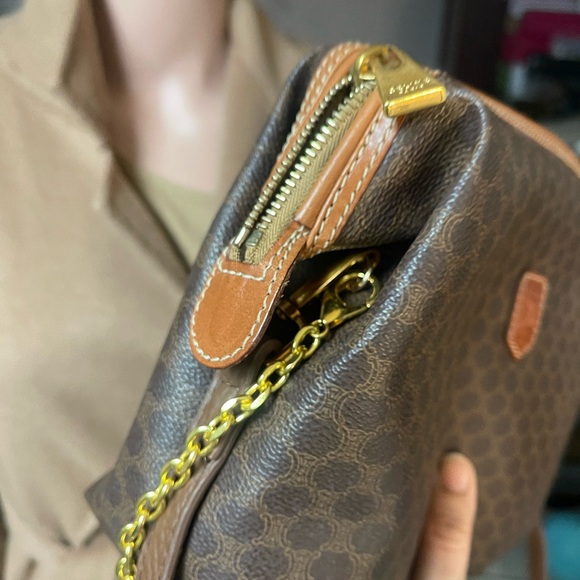 Authentic vintage CELINE LEATGER CLUTCH crossbody BAG MC98/1 (A2041) - Picture 5 of 14